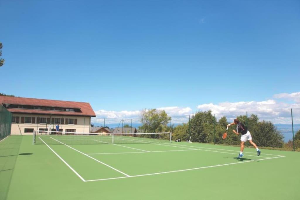 Vue Lac Leman & Piscine - Parking Free - Confort Appart 6 Pers Lugrin Extérieur photo