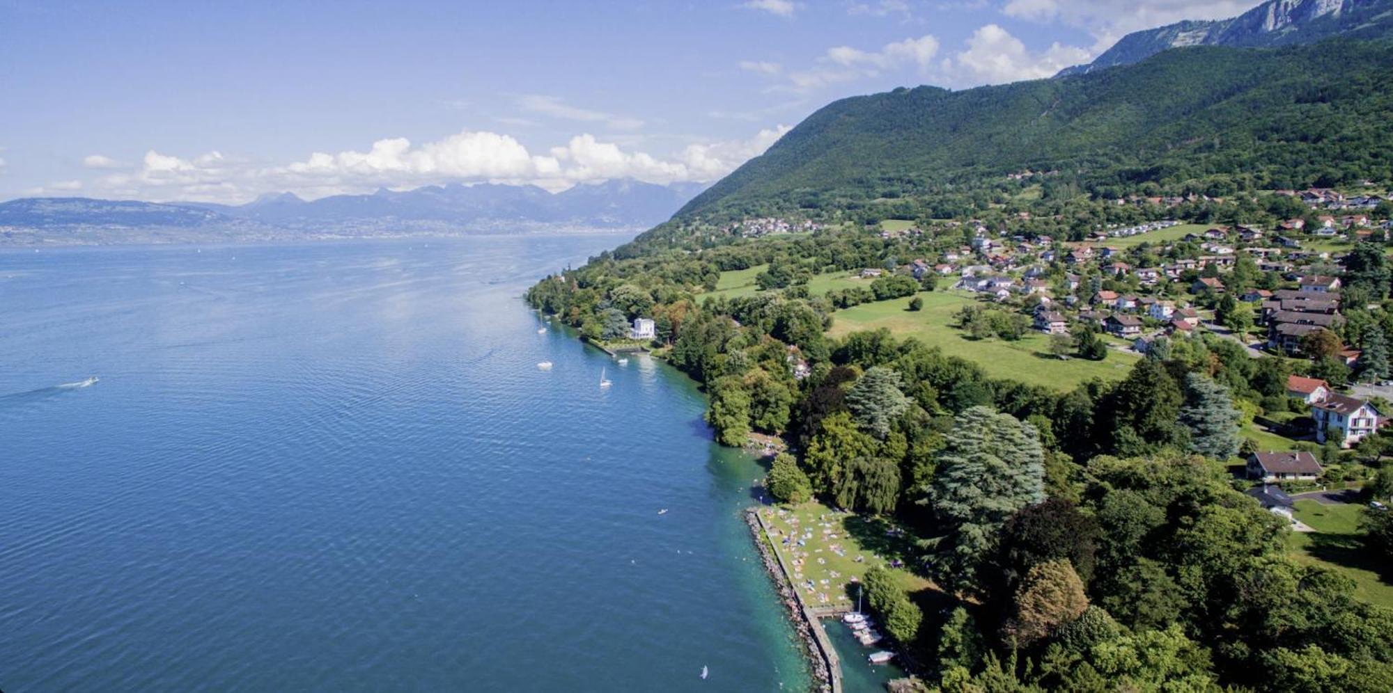 Vue Lac Leman & Piscine - Parking Free - Confort Appart 6 Pers Lugrin Extérieur photo